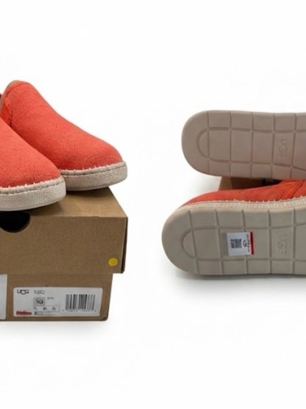 UGG Kids Coral Slip-On Canvas Espadrilles